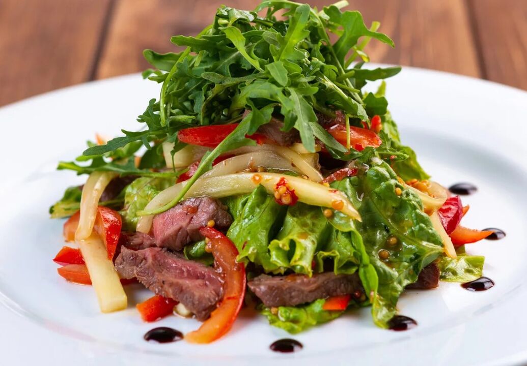 Salad Veal dan Sayuran