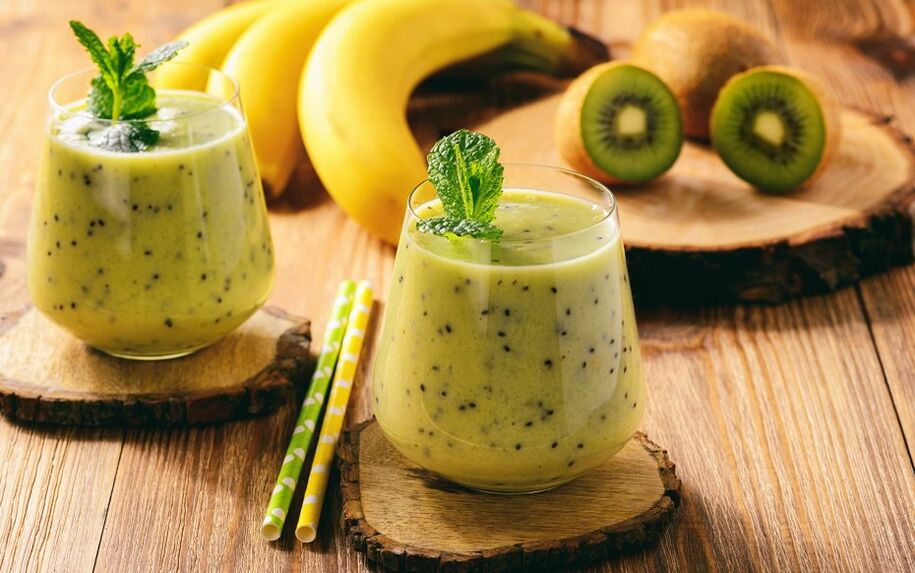 smoothie kiwi dan pisang untuk mengurangkan berat badan
